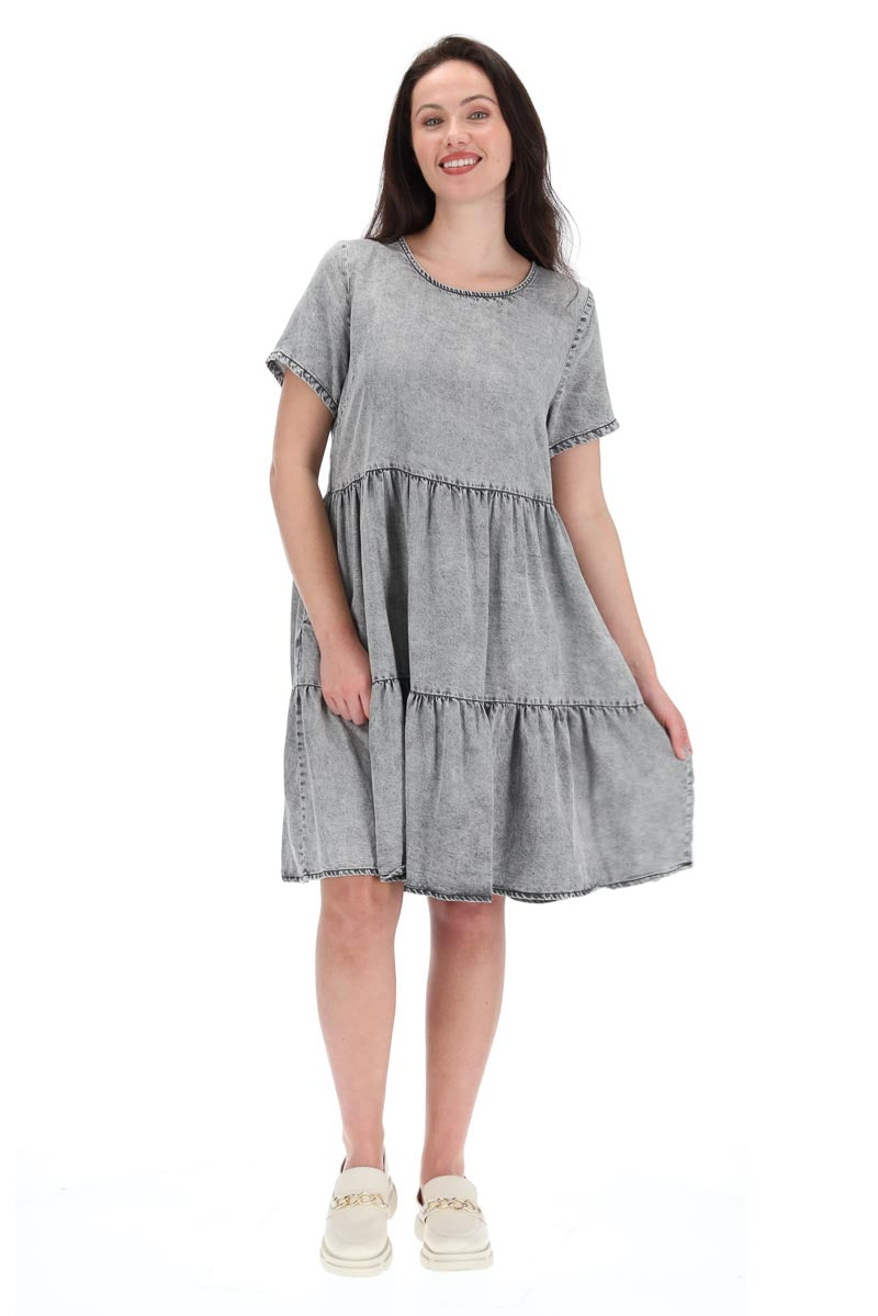 Charlo Dawn Dress Black Wash