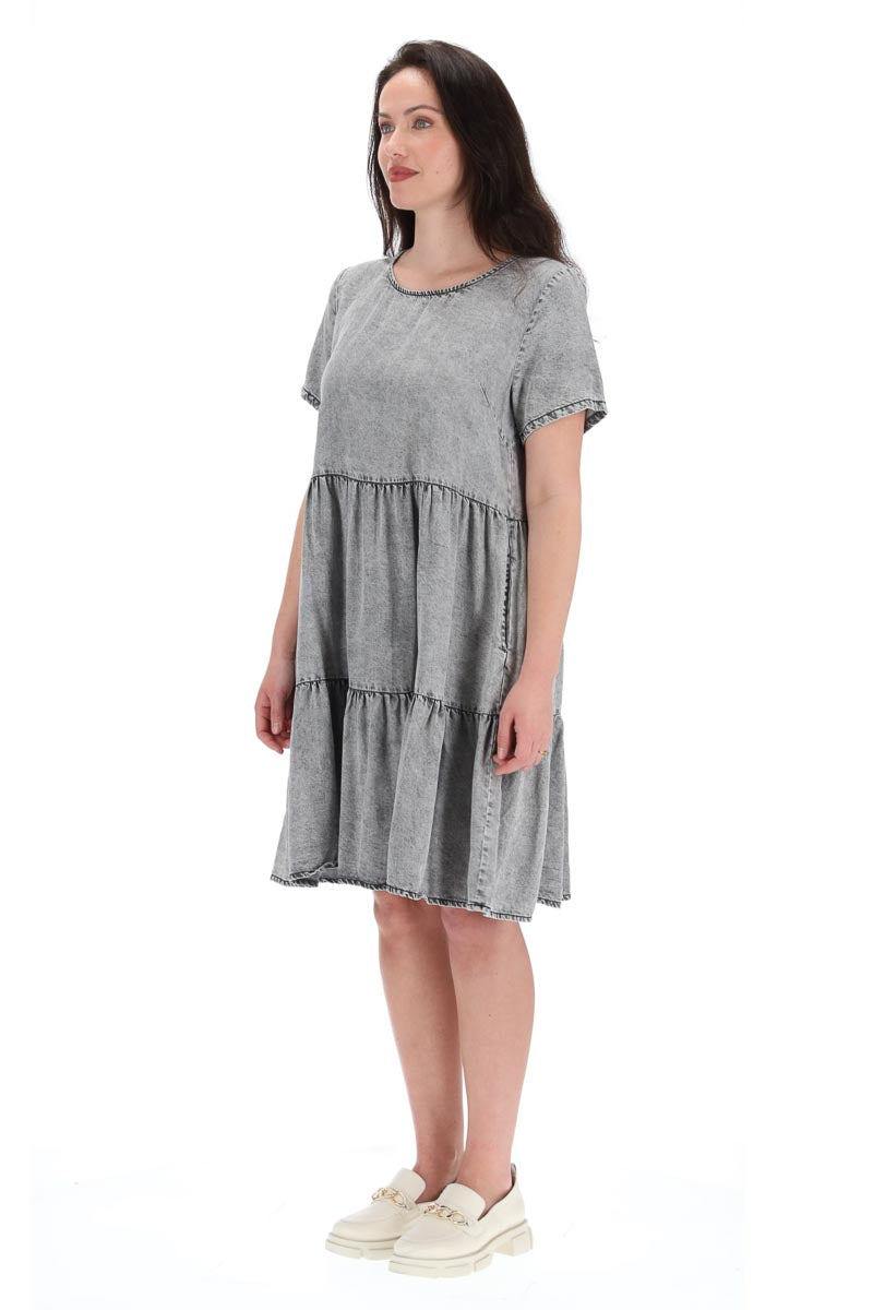 Charlo Dawn Dress Black Wash