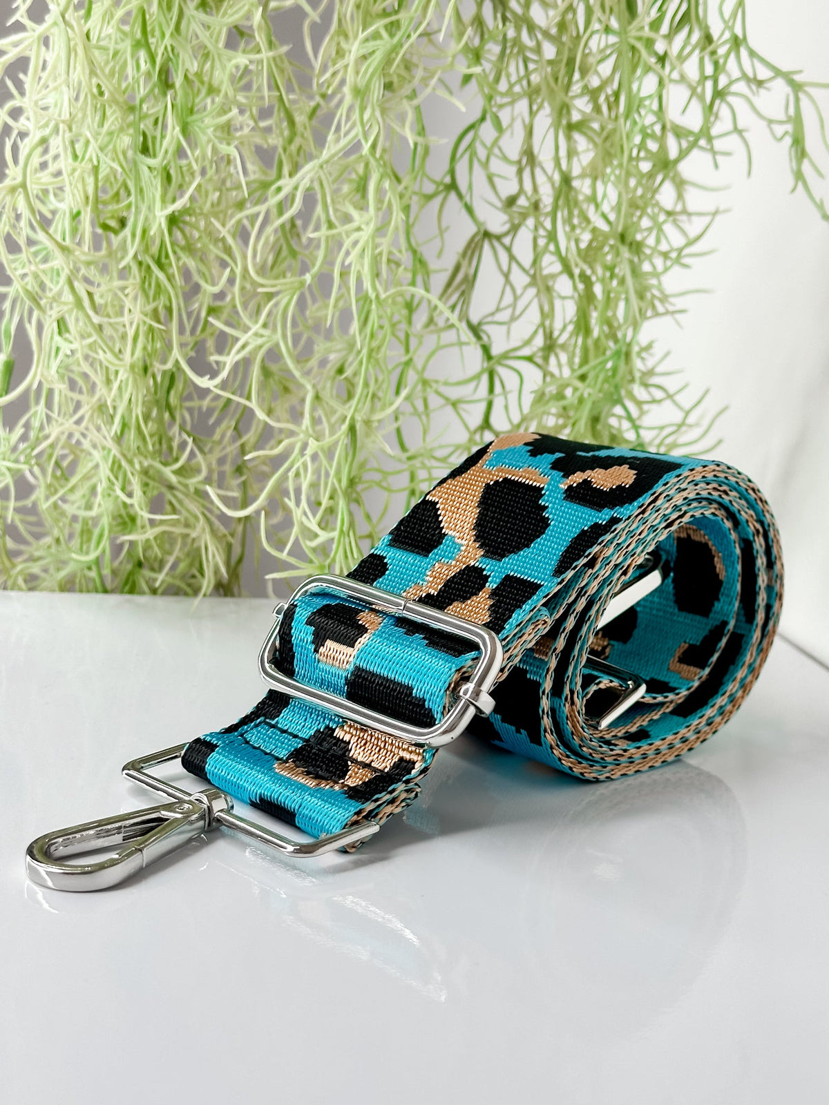 Lemon Tree Diva Bag Strap - Sky Leopard