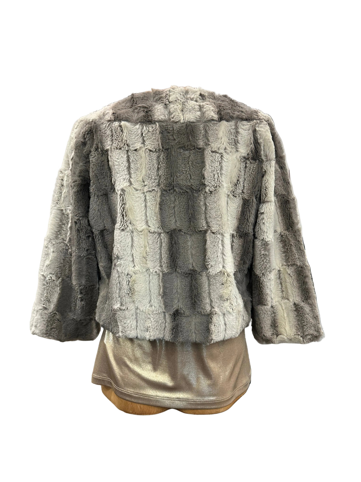 Moss & Spy Faux Fur Bolero - Grey Mink