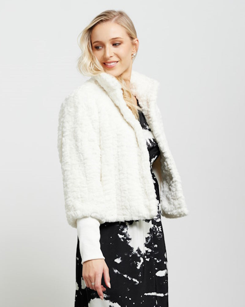 Et Alia Vintage Fur Jacket - Ivory