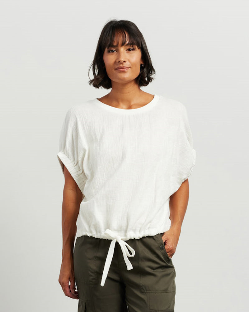 Et Alia Harlee Top - White Jacquard