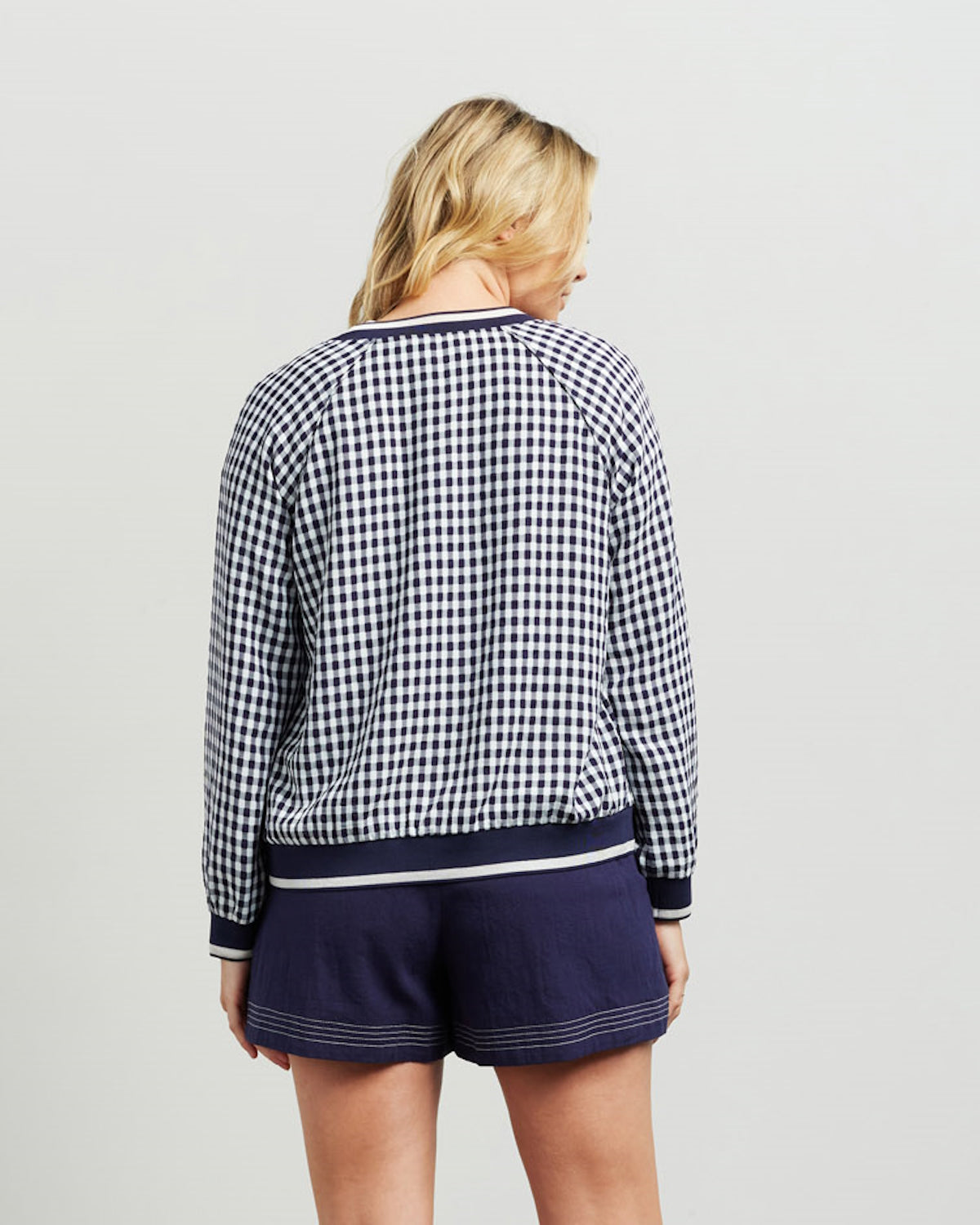 Et Alia Bobby Bomber - Ink/White Check