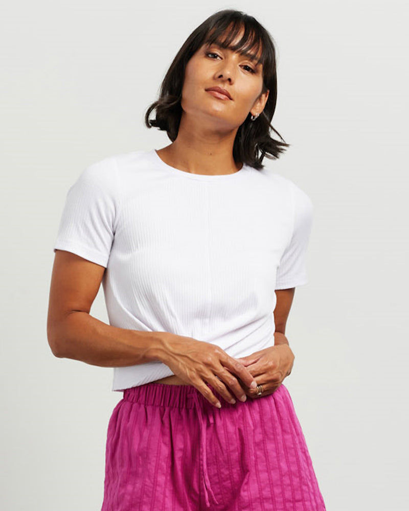 Et Alia Twist Tee - White