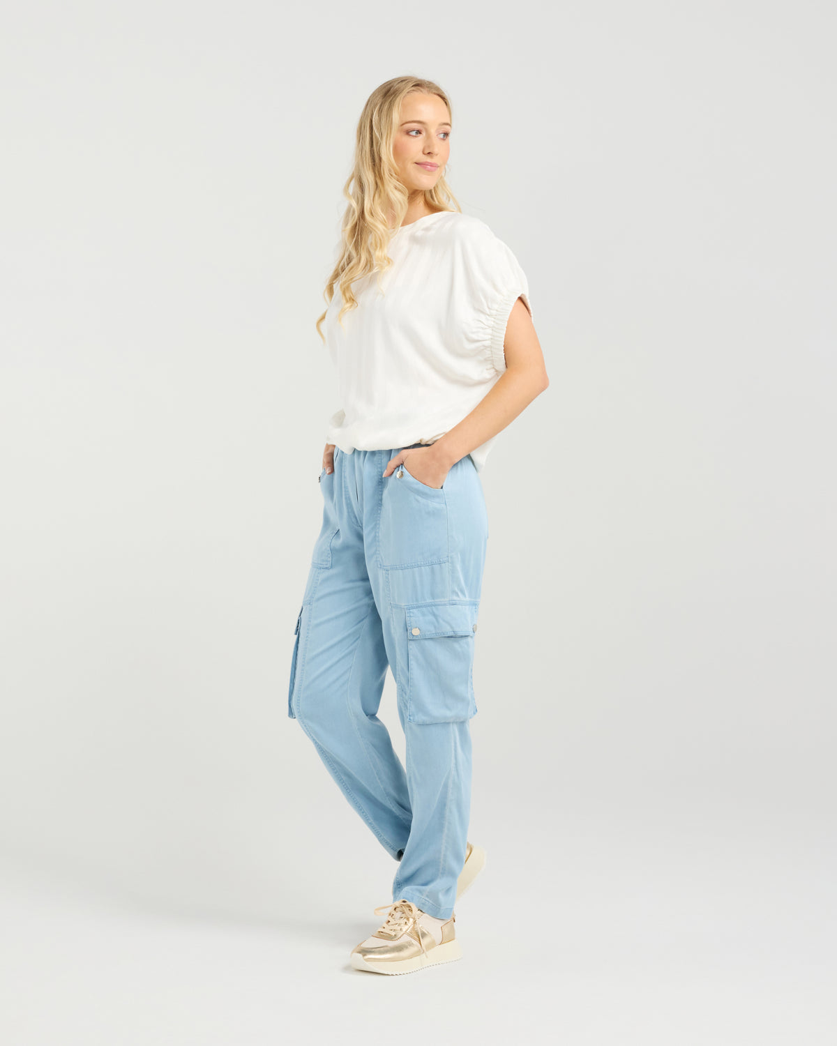 Et Alia Harlee Top - Opal Sheen