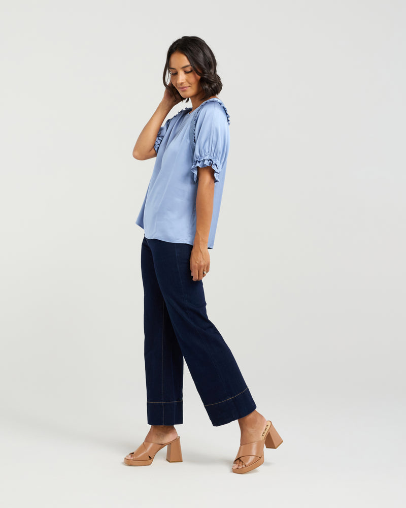 Et Alia Florence Top - Cornflower