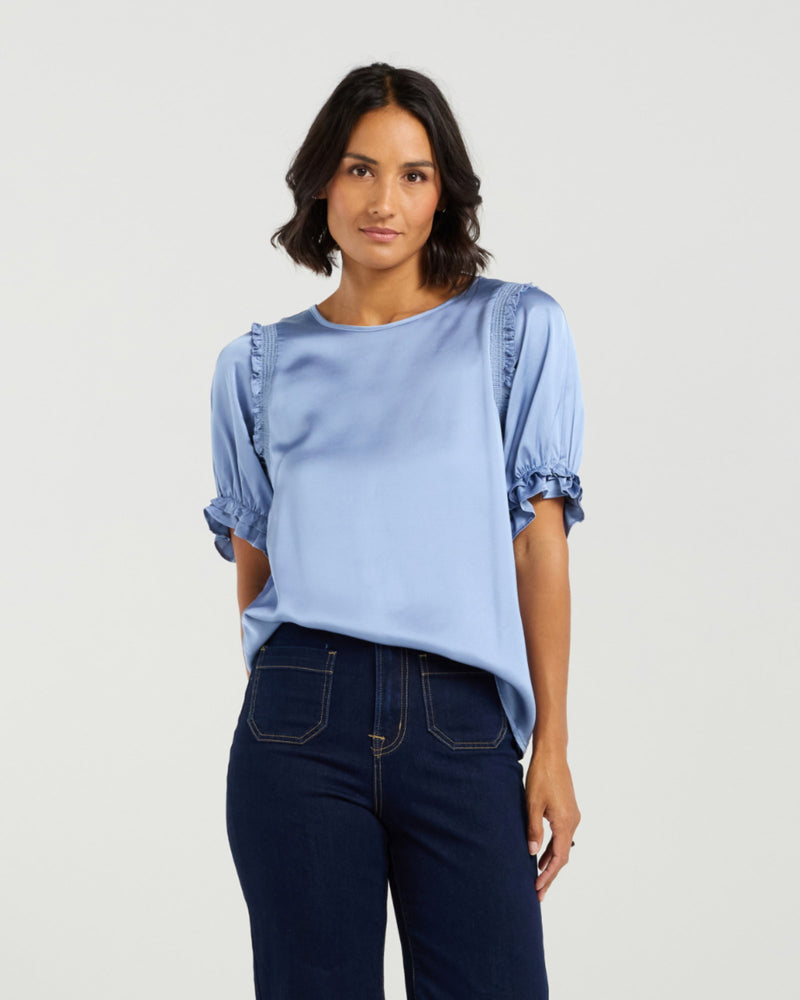 Et Alia Florence Top - Cornflower