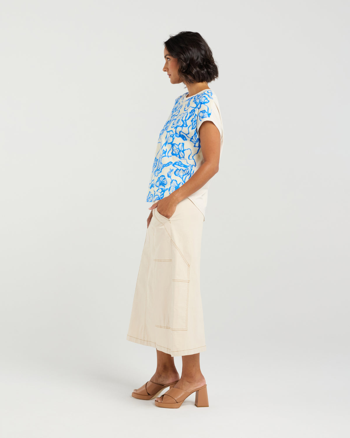 Et Alia Tatum Top - Flowerbomb Blue