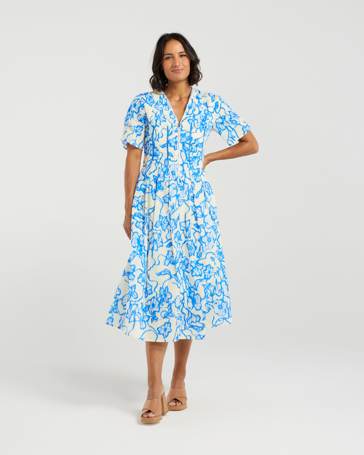 Et Alia Vera Dress  - Flowerbomb Blue
