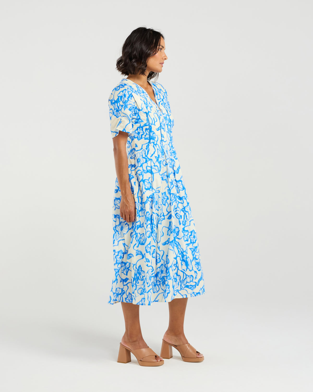 Et Alia Vera Dress  - Flowerbomb Blue
