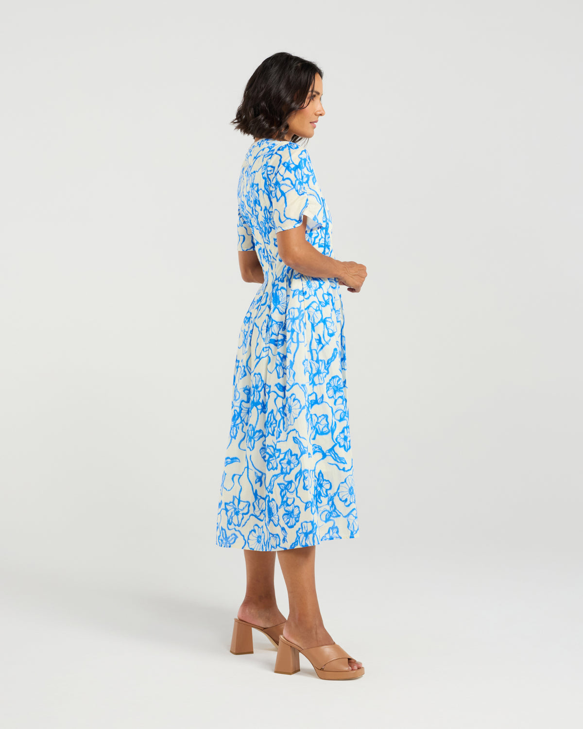 Et Alia Vera Dress  - Flowerbomb Blue