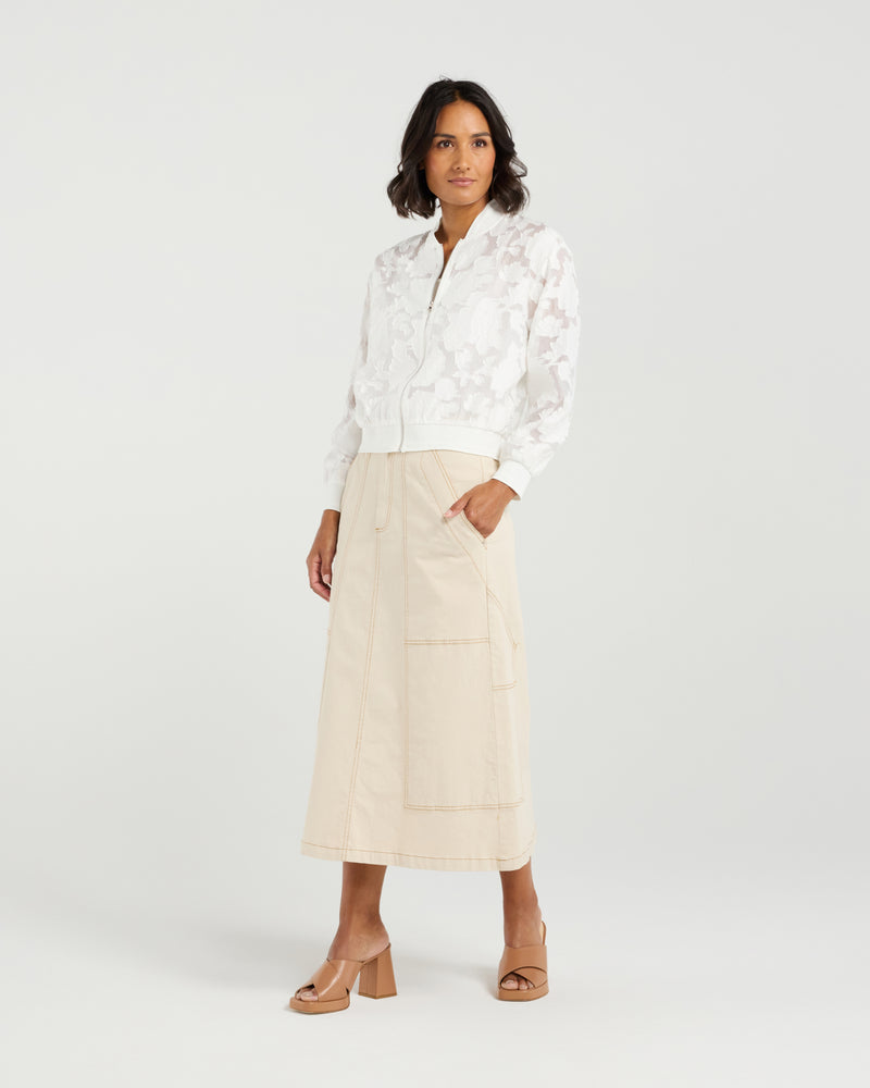 Et Alia Skylar Bomber - Ivory Florals