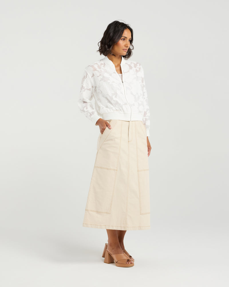Et Alia Skylar Bomber - Ivory Florals