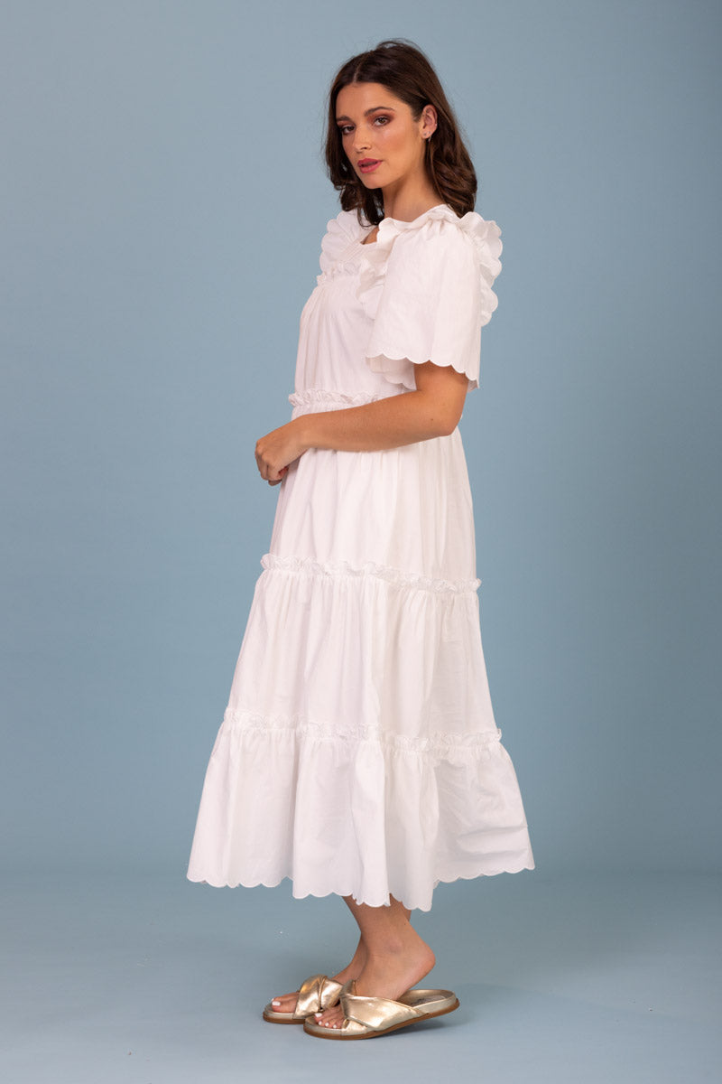 Amaya Erika Dress - White