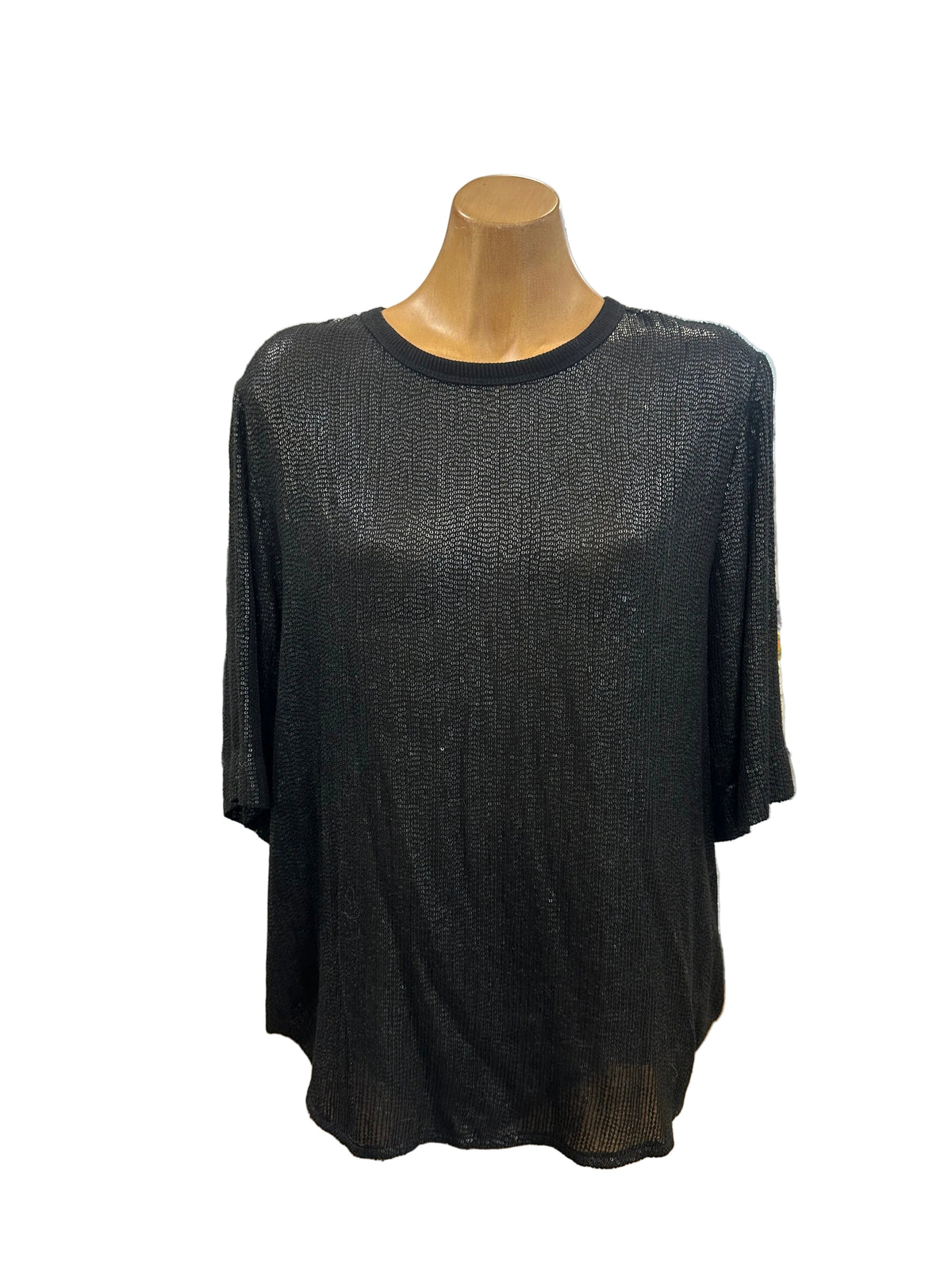 Juliette Hogan Morrison Sequin Top - Black/Onyx