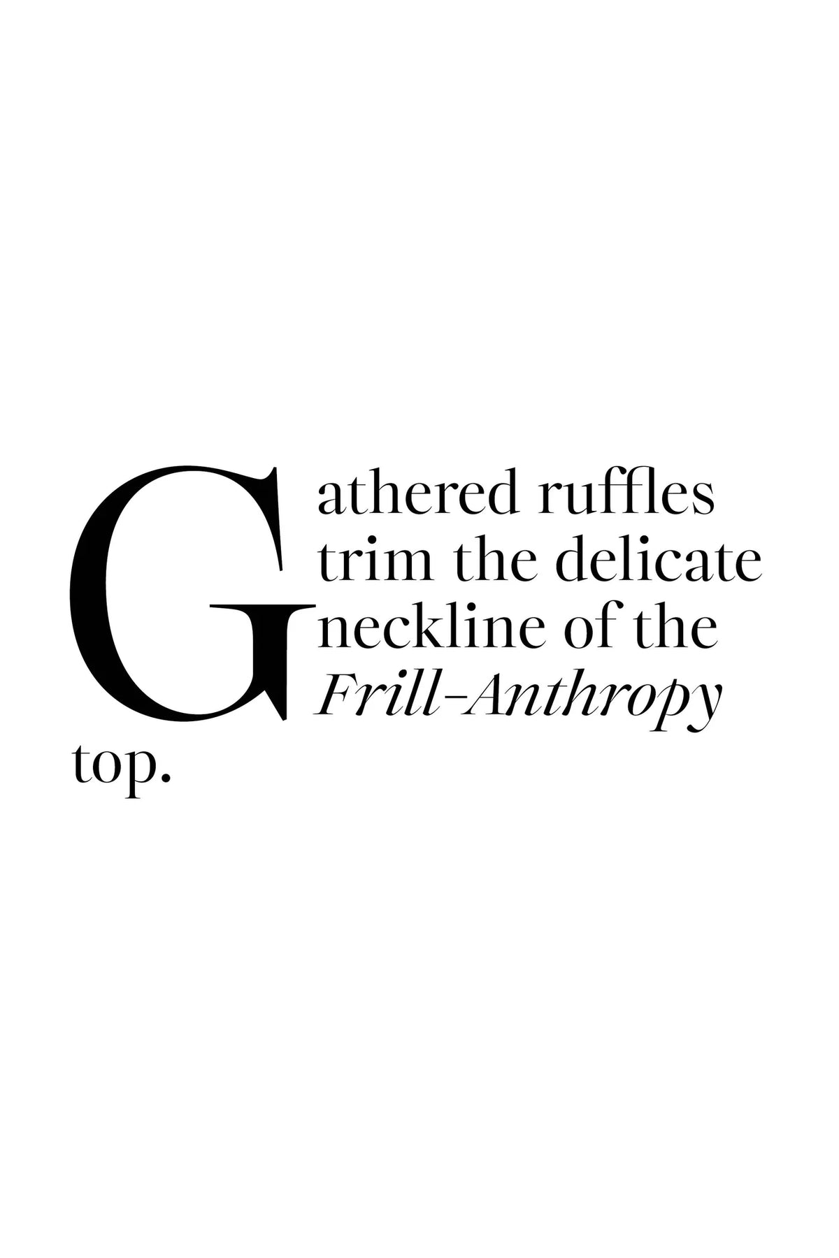 COOP Frill Anthropy Top