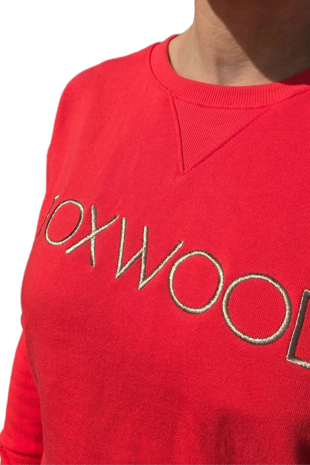 Foxwood Simplified Metallic Crew - Red