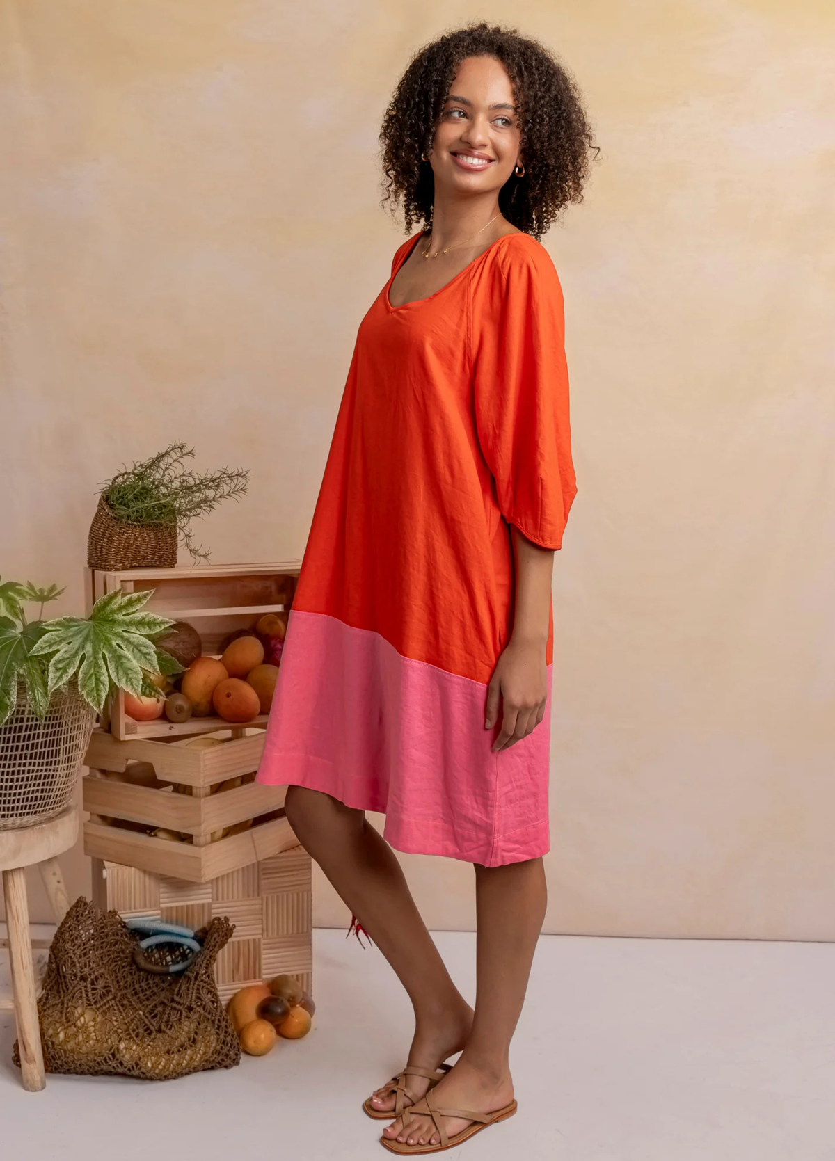Elm Bella Dress Tangello