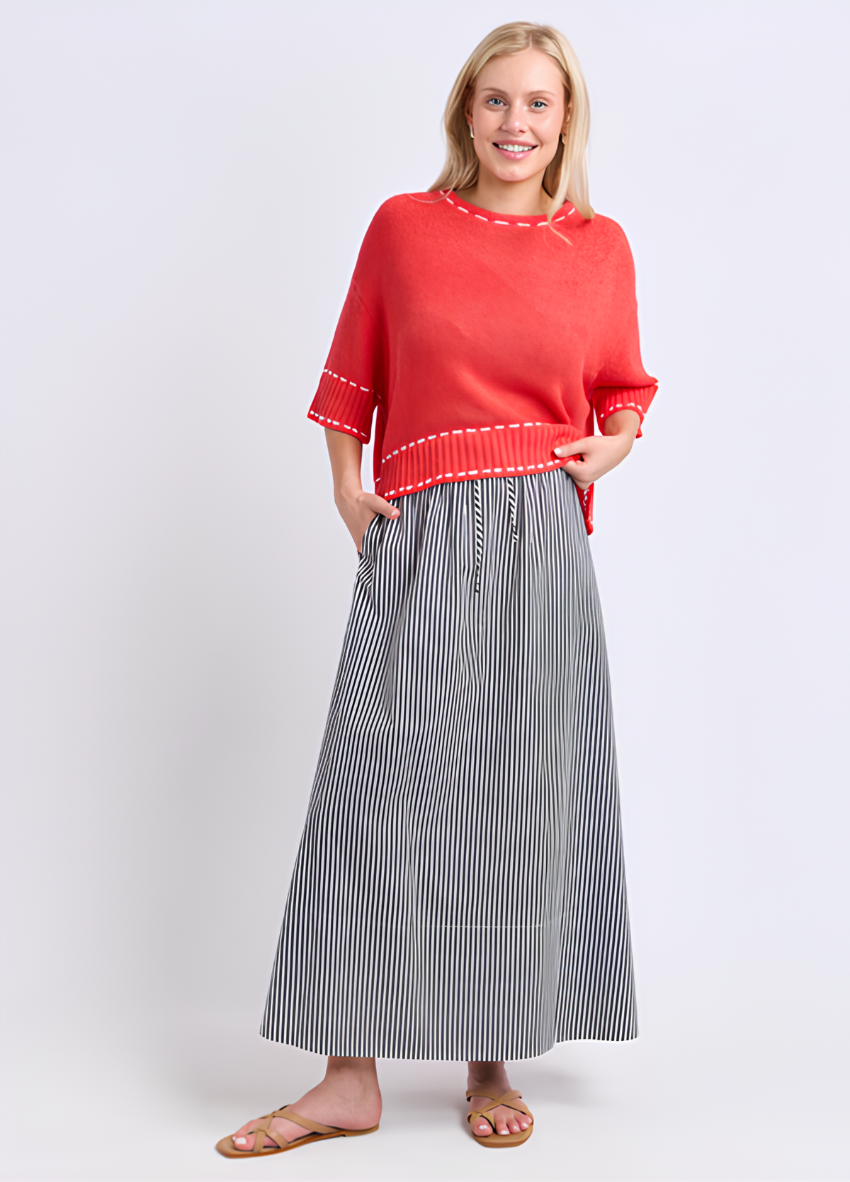 Elm The Willow Skirt Black Stripe