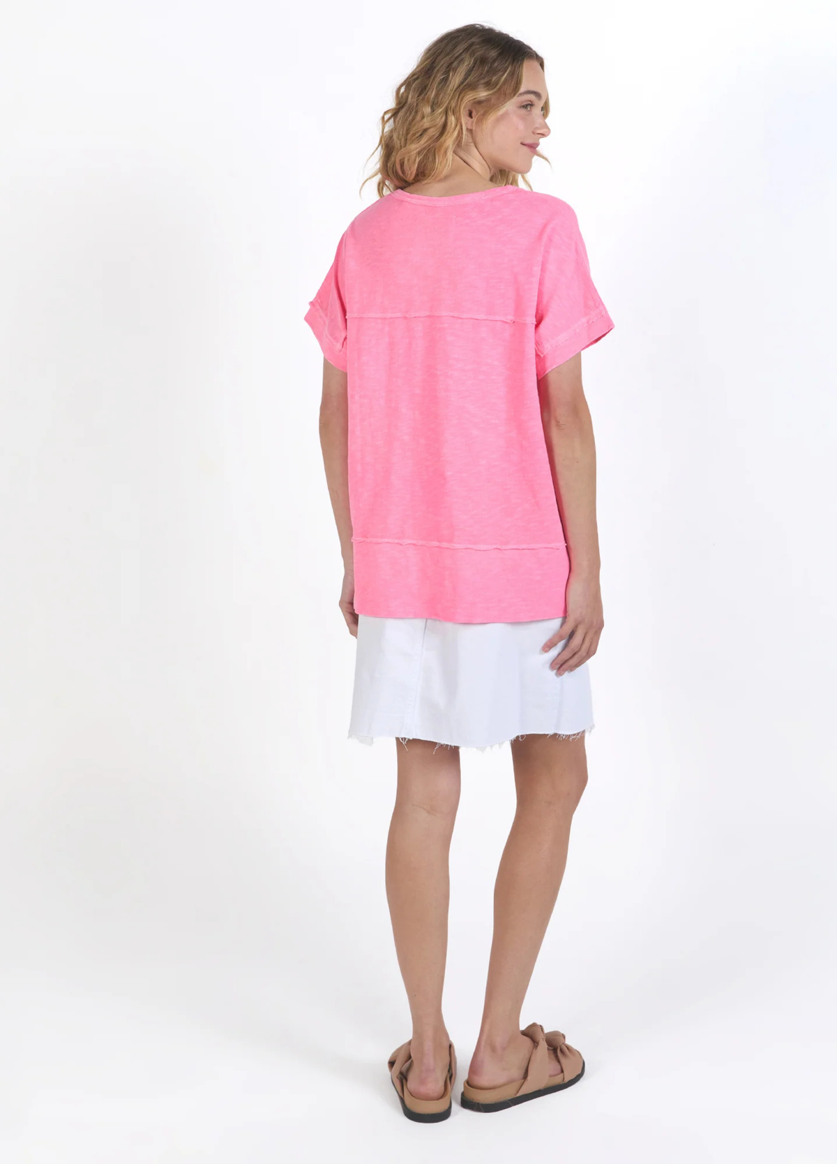 Foxwood Allison Tee -Neon Rose