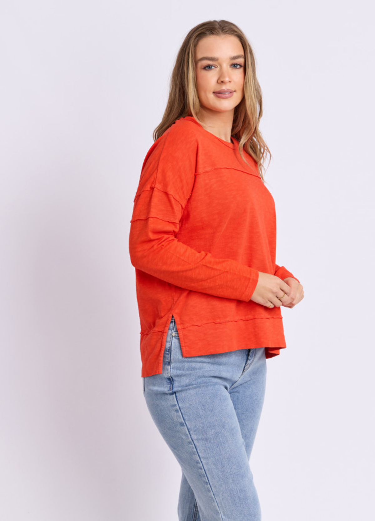 Foxwood Jayne Throw On Top - Red
