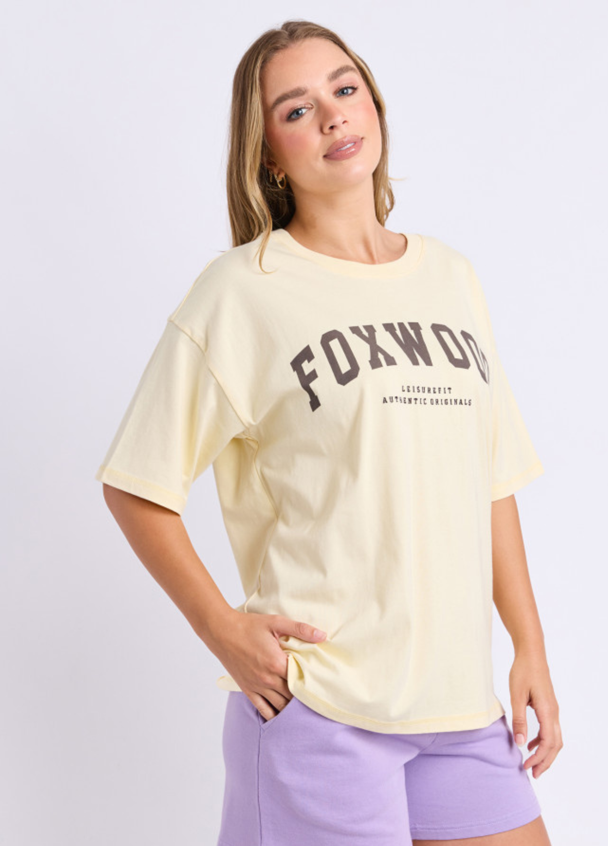 Foxwood Interval Tee - Butter Cream