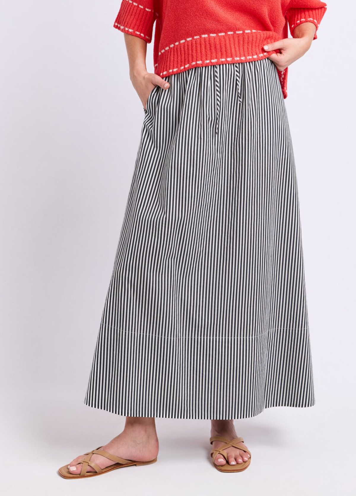 Elm The Willow Skirt Black Stripe