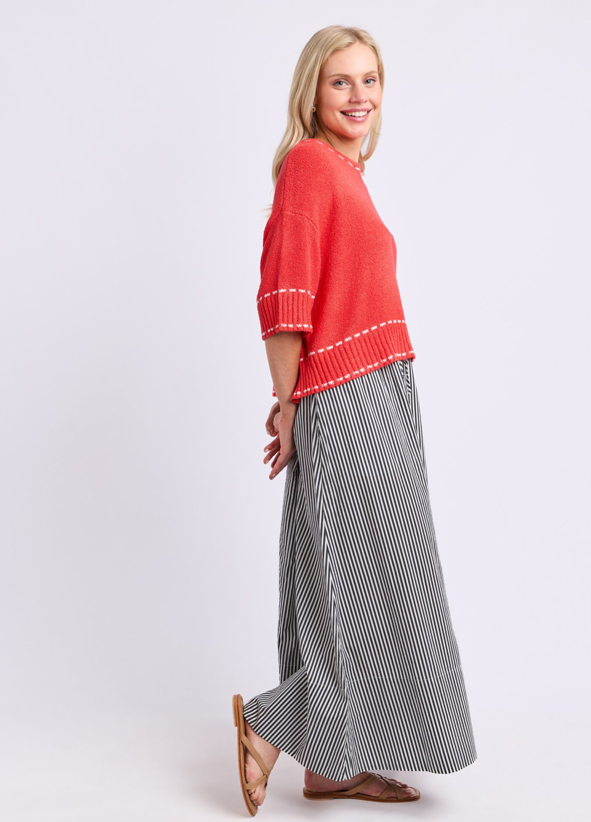 Elm The Willow Skirt Black Stripe