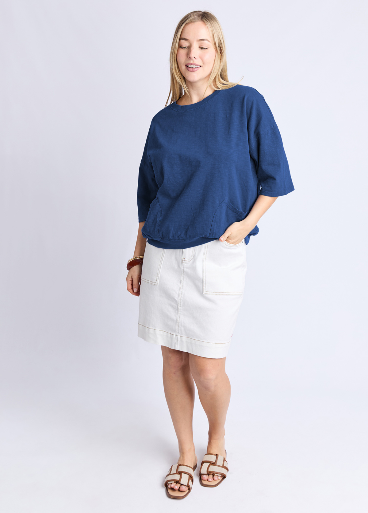 Elm Mazie Sweat China Blue