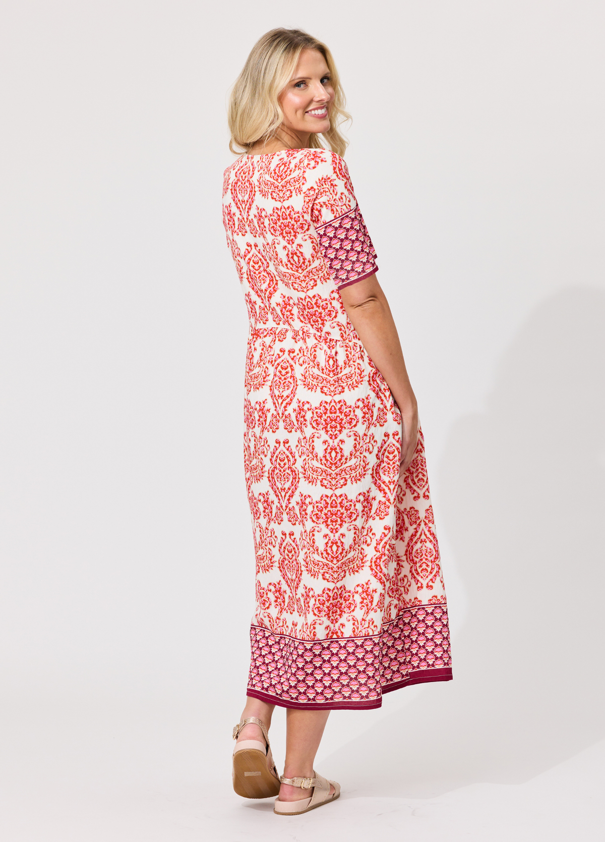 Lemon Tree Madonna Dress Pink Persian