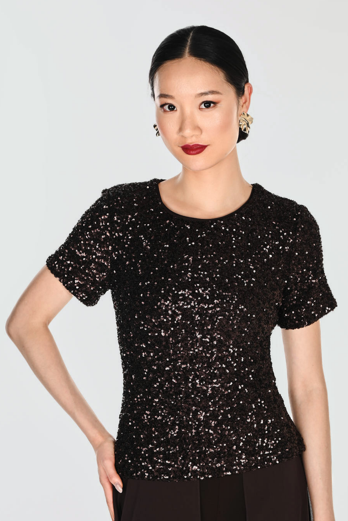 Frank Lyman Glamour Top Black