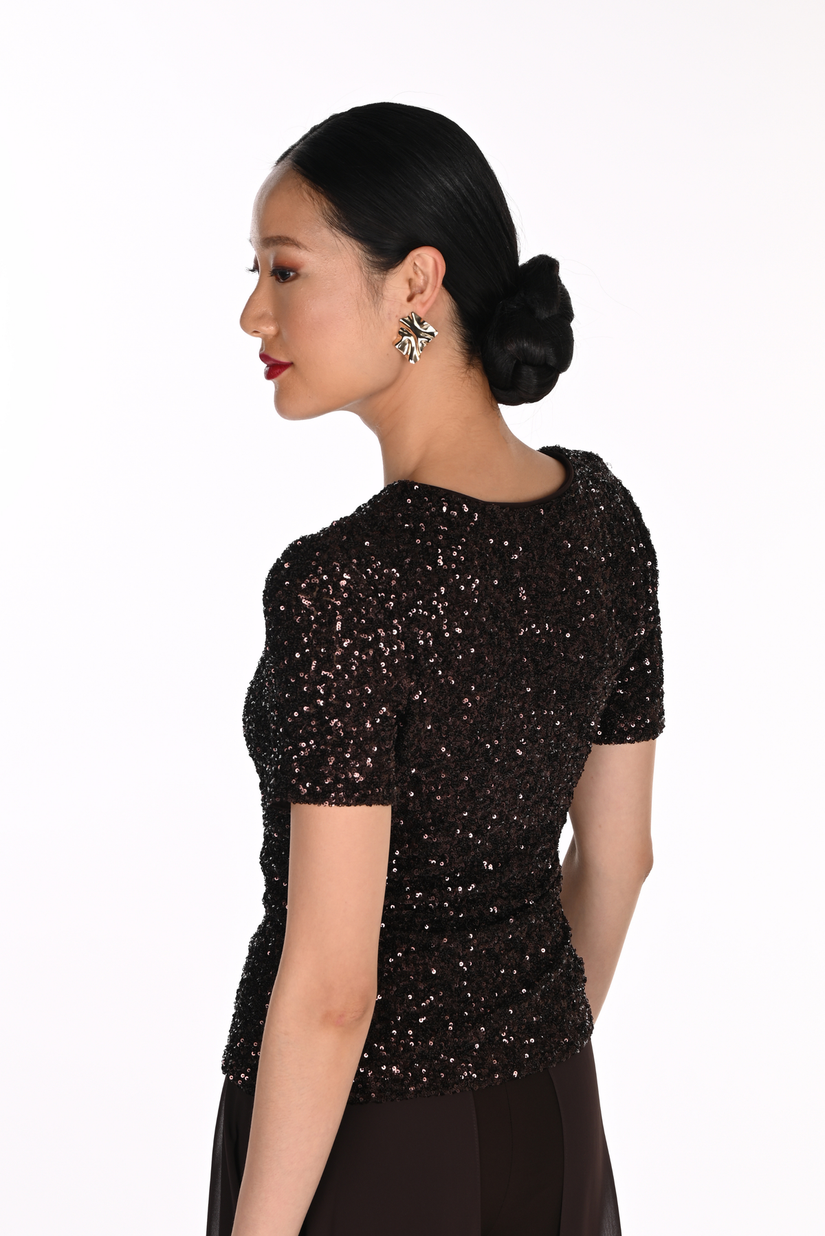 Frank Lyman Glamour Top Cabernet