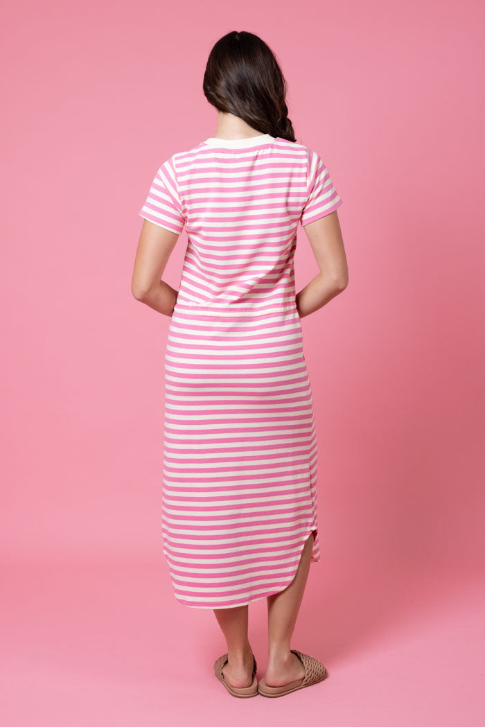 Charlo Frankie Dress Pink Stripe