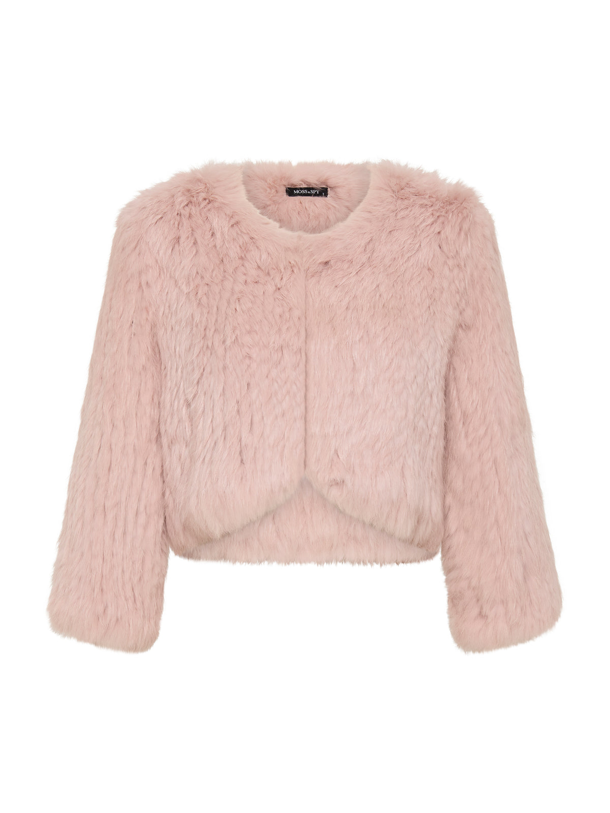 Moss & Spy Fur Bolero - Blush Pink