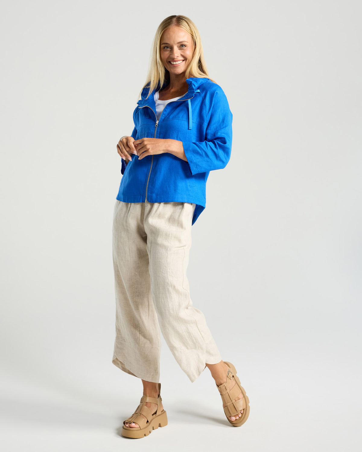 Blackstone Victoria Zip Jacket Bay Blue