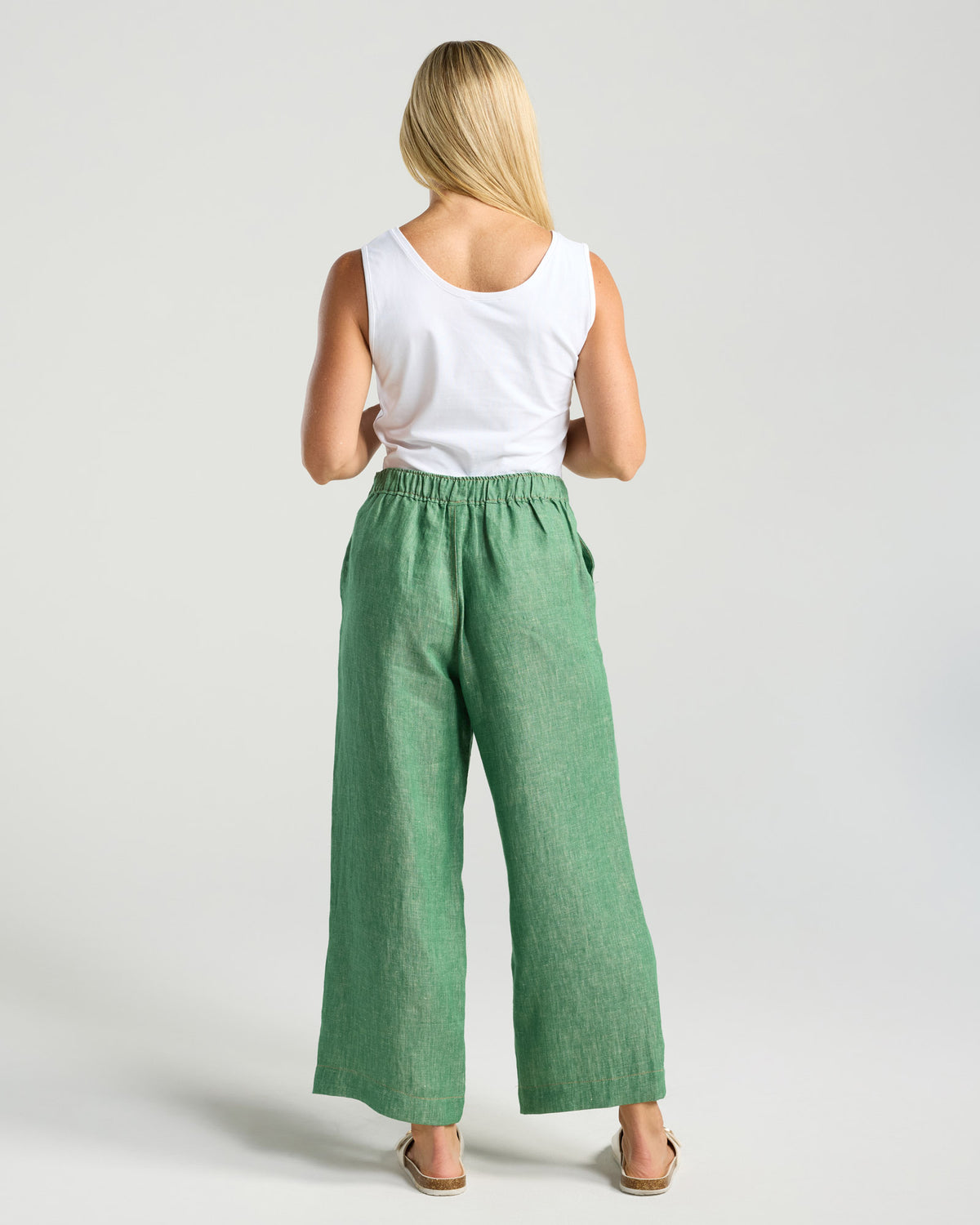 Blackstone Ester Linen Pant Green