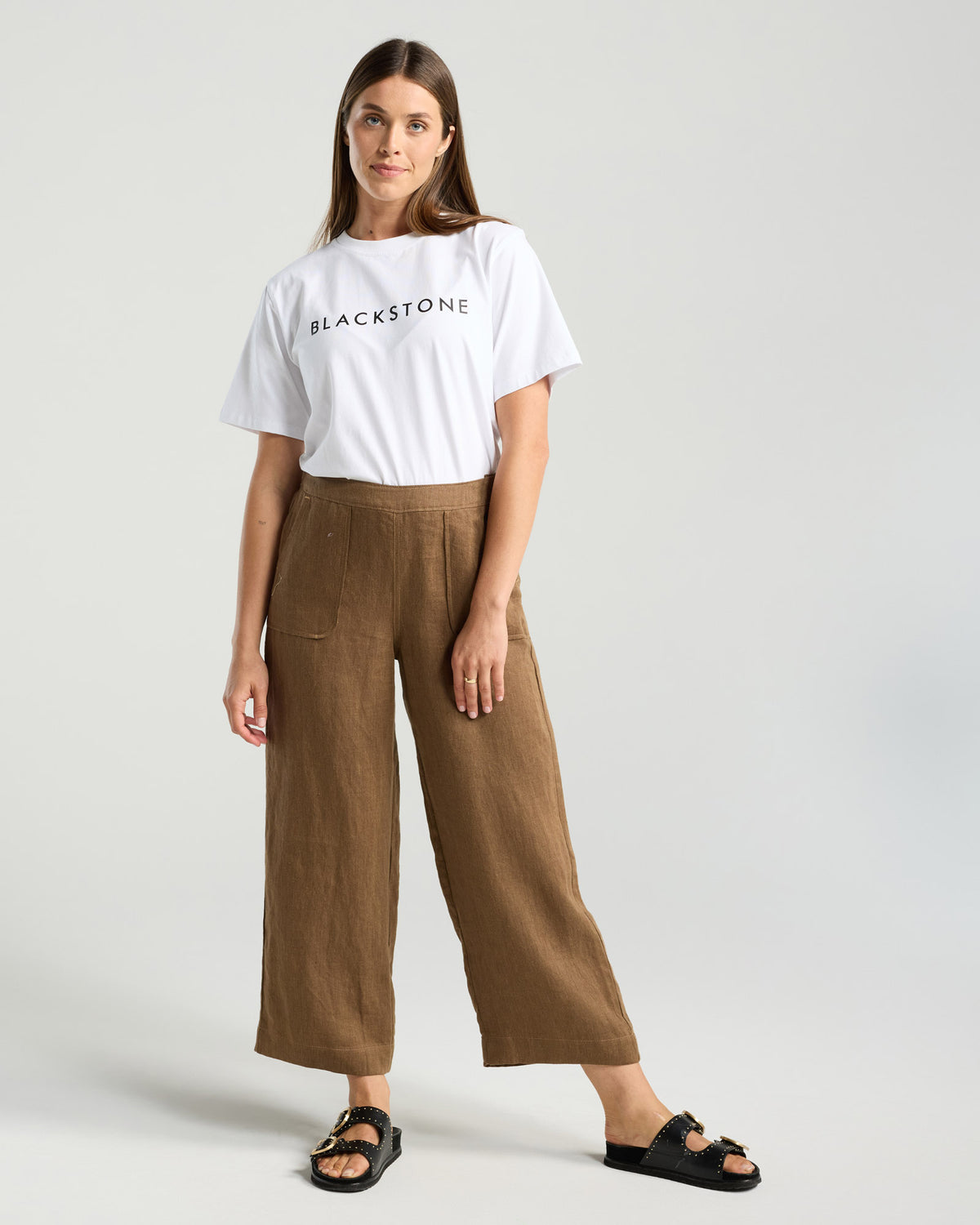 Blackstone Ester Linen Pant Cappuccino