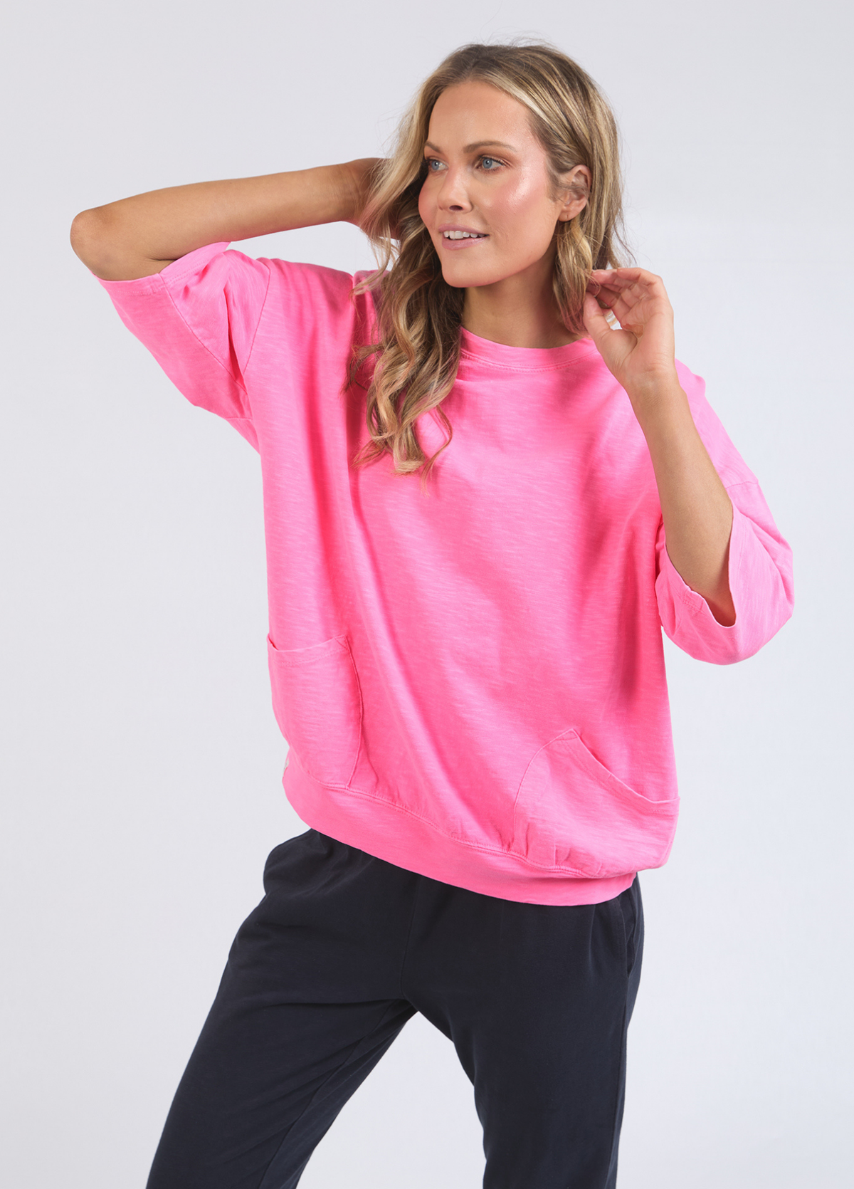 Elm Mazie Sweat Neon Pink