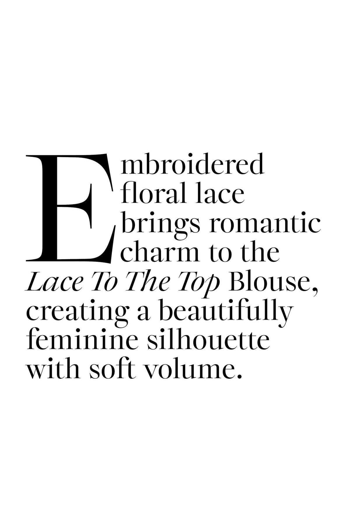 Coop Lace To The Top Blouse