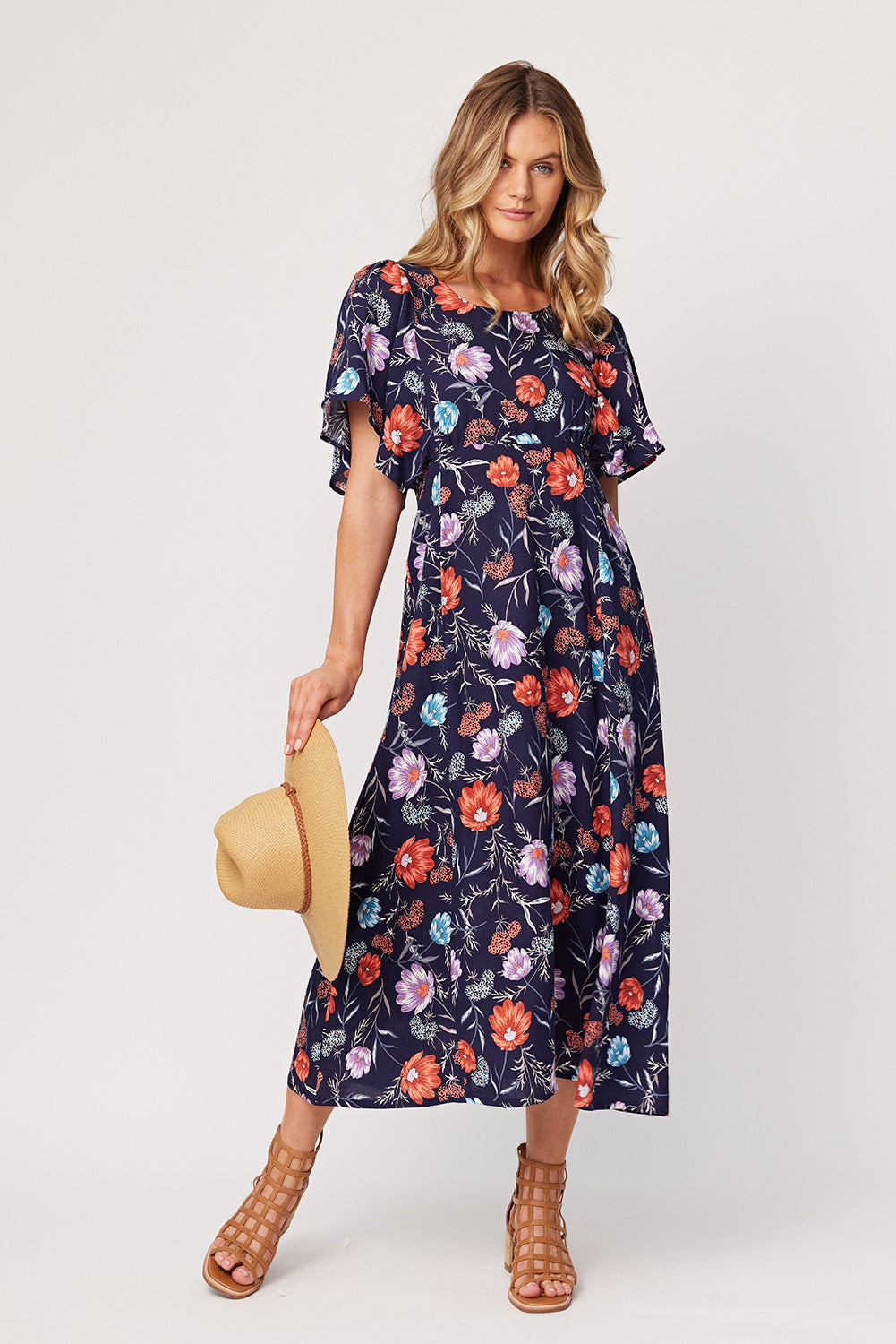 Lemon Tree Mavis Dress - Navy – ROSSELLINI + SHINE