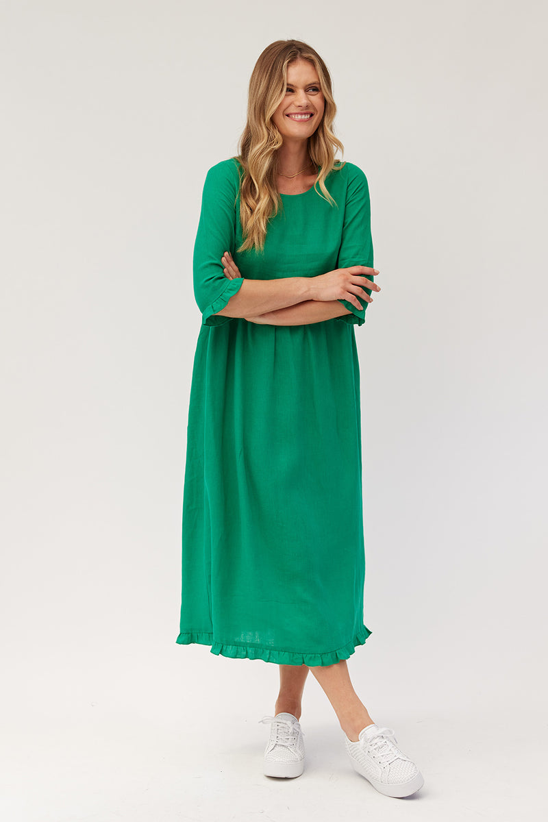 Lemon Tree Josie Dress - Green ROSSELLINI + SHINE Lemon Tree Josie Dress - Green ROSSELLINI + SHINE