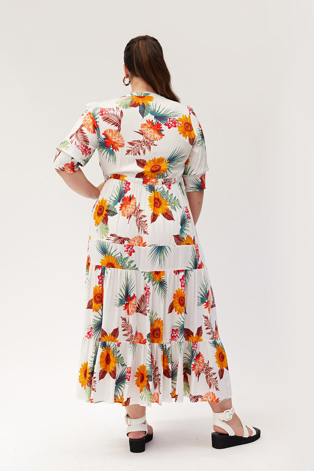 Lemon Tree Jayda Dress- White Print