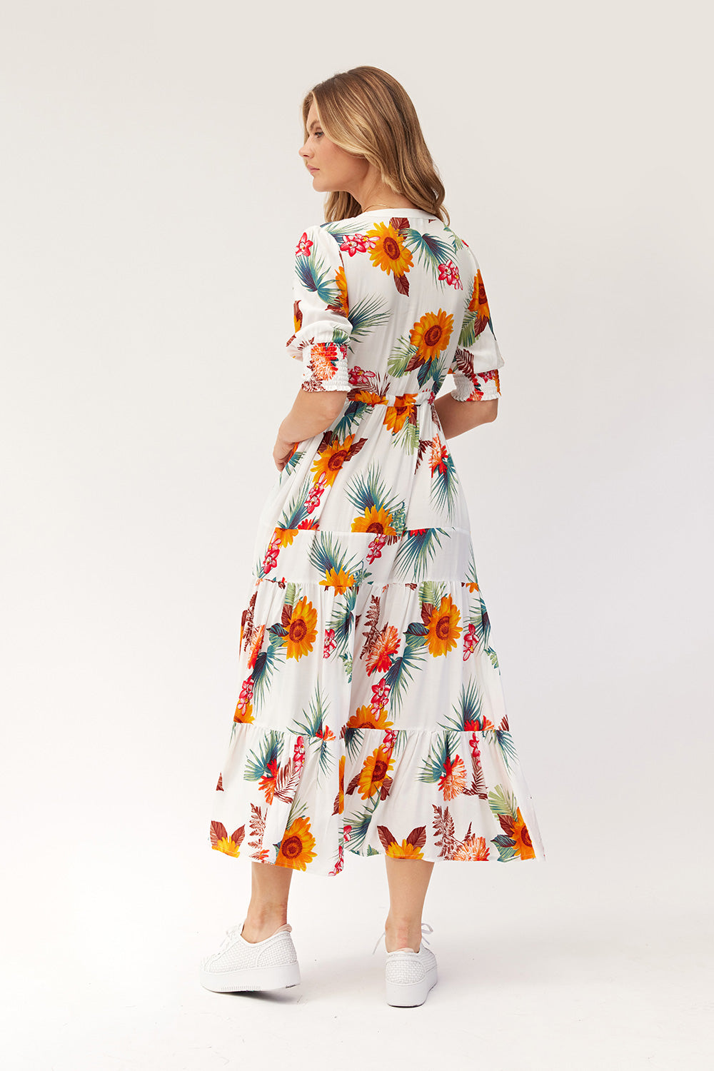 Lemon Tree Jayda Dress- White Print