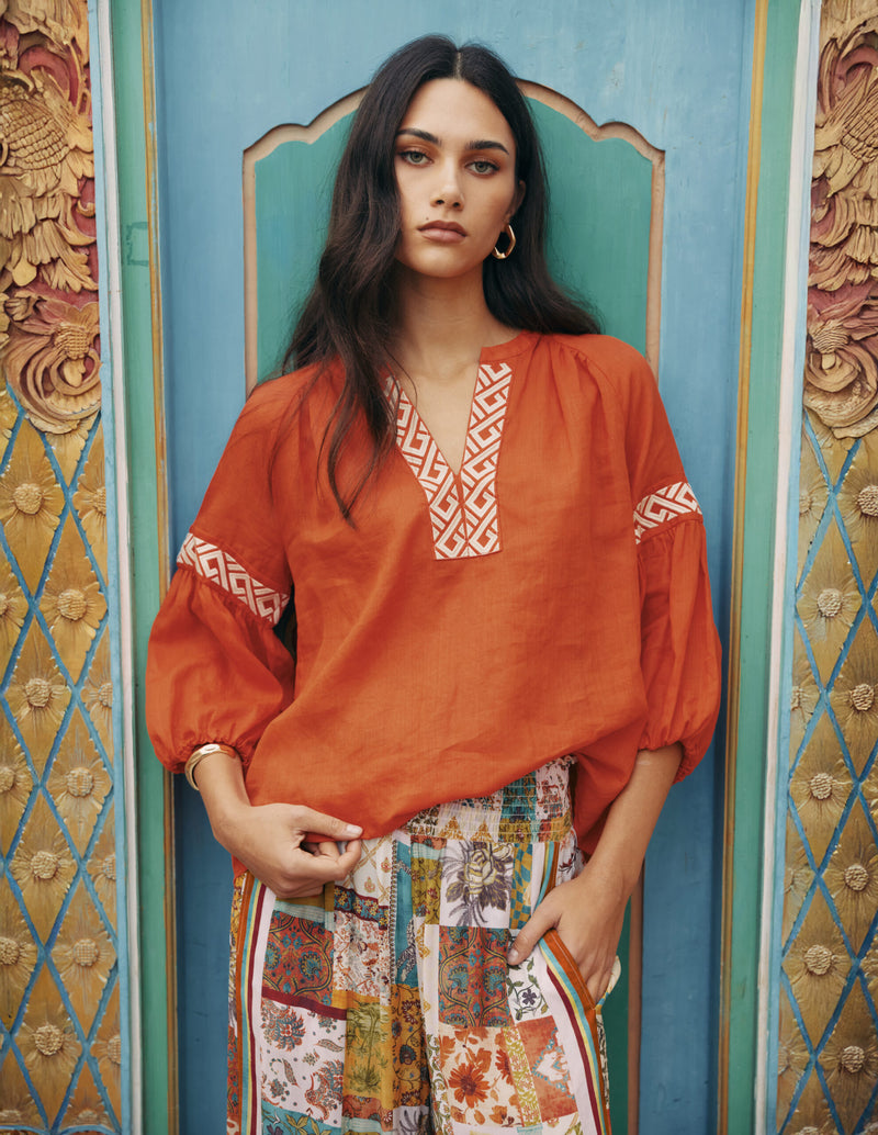 Loobie's Story Maya Top-Burnt Orange