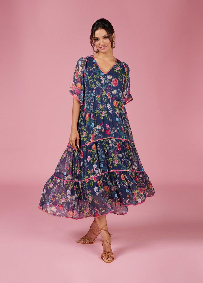 Loobies Story Fleur Presse Midi Dress