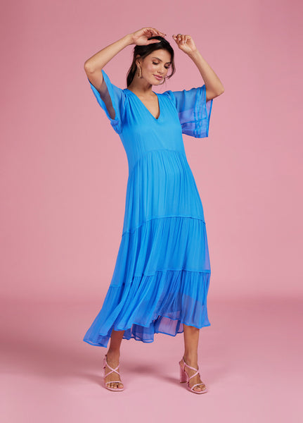 Loobies Story Tate Midi Dress - Azure