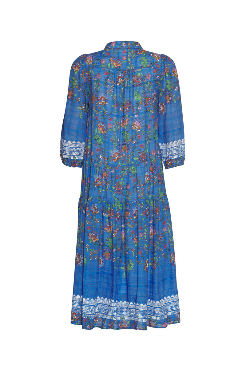 Loobies Story Calliope Shirt Dress - Corfu Blue Multi