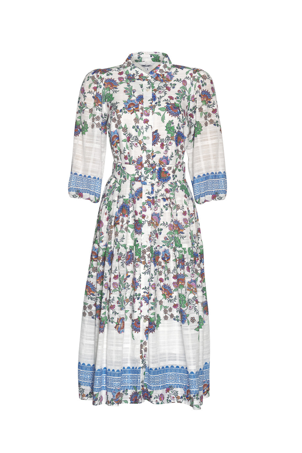 Loobies Story Calliope Shirt Dress - White Multi