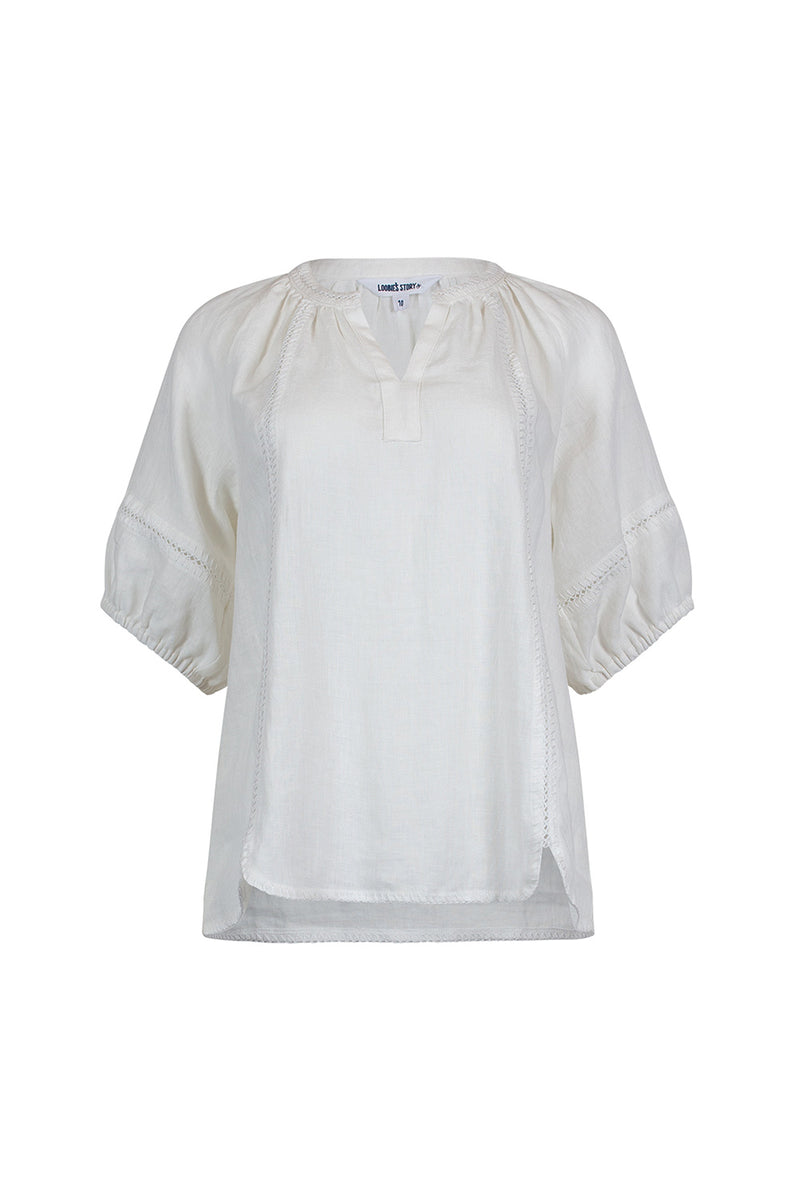 Loobies Story Verena Blouse - White