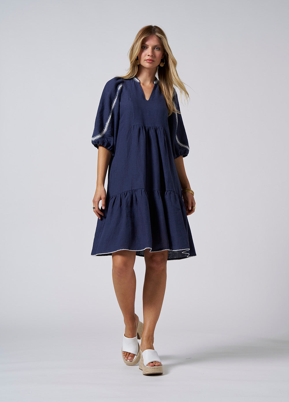 Loobies Story Verena Dress - Indigo